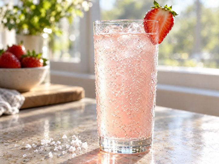 Light strawberry electrolyte drink