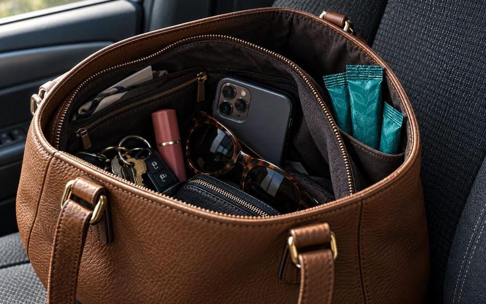 Sobres de coreva en el bolso