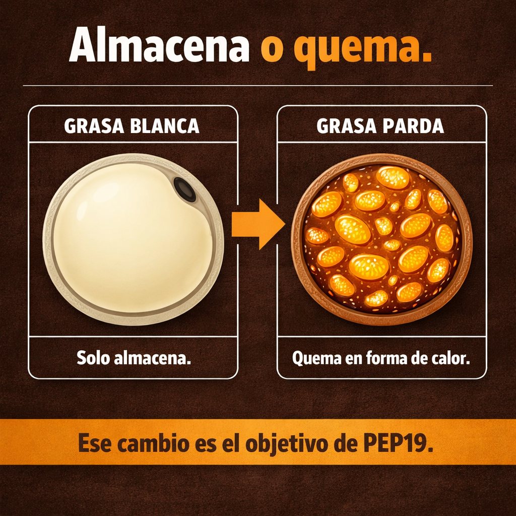 La grasa blanca almacena, la parda quema